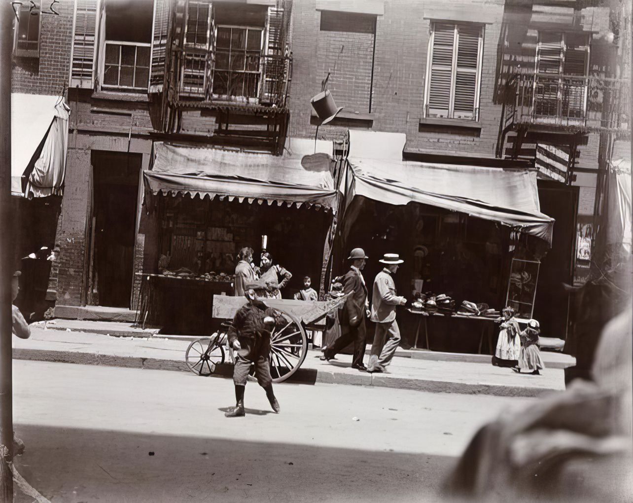 Children's playground on Hester Street, 1891.