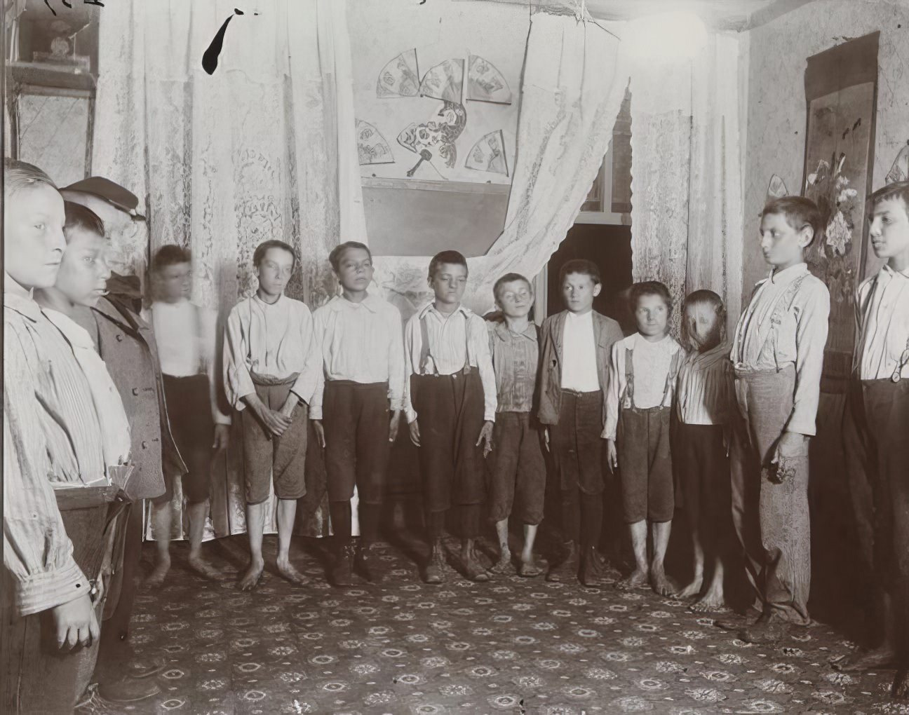 Drilling the Mott Street Gang, 1891.