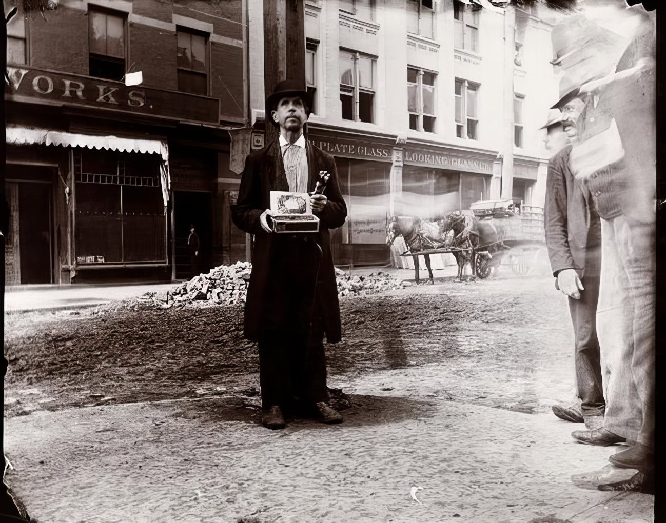 A blind beggar, 1894.