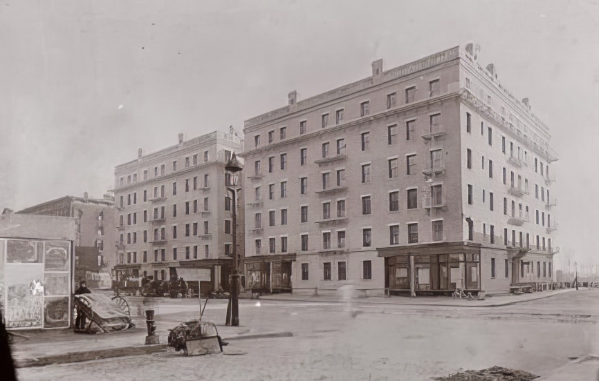 Battle Row Model Tenements, built by the City & Suburban Homes Company on First Avenue, 1900.