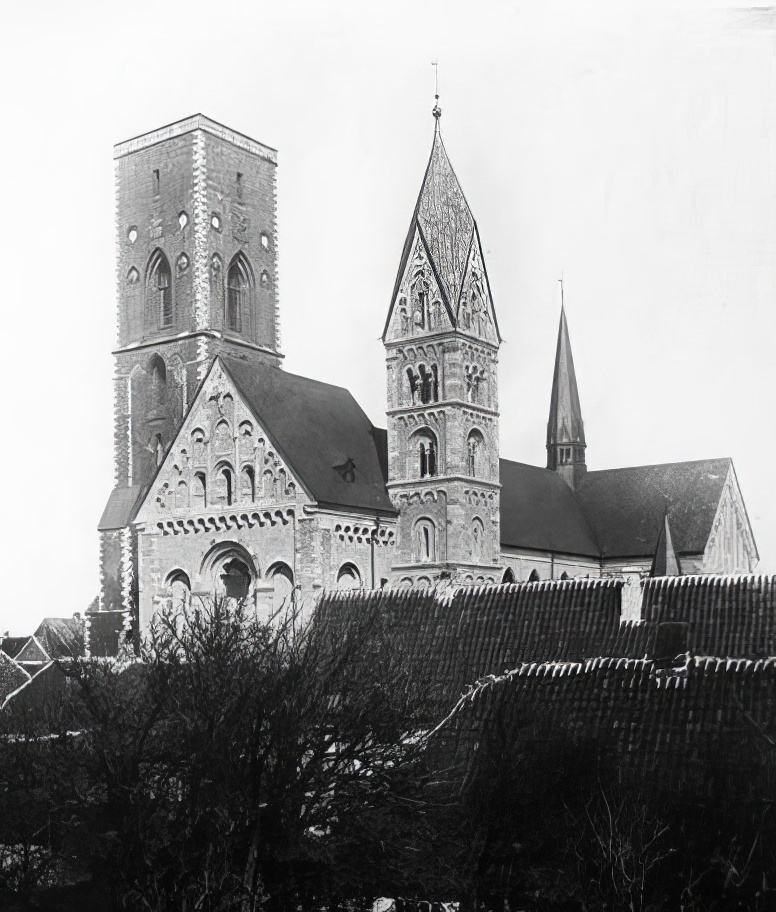 Ribe Cathedral after restoration, 1904.