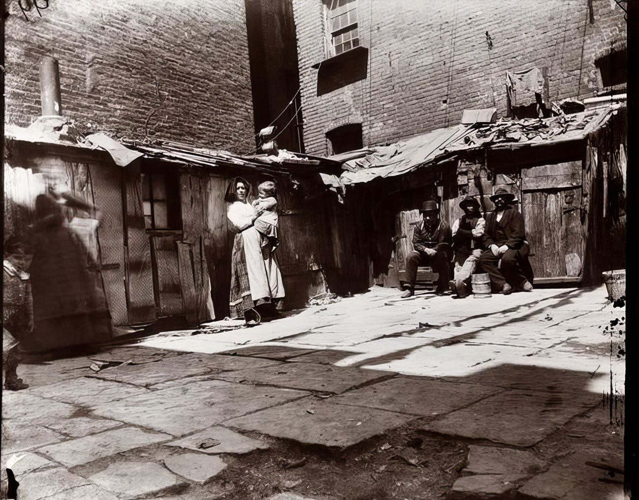 Sleeping in sheds, 1894.