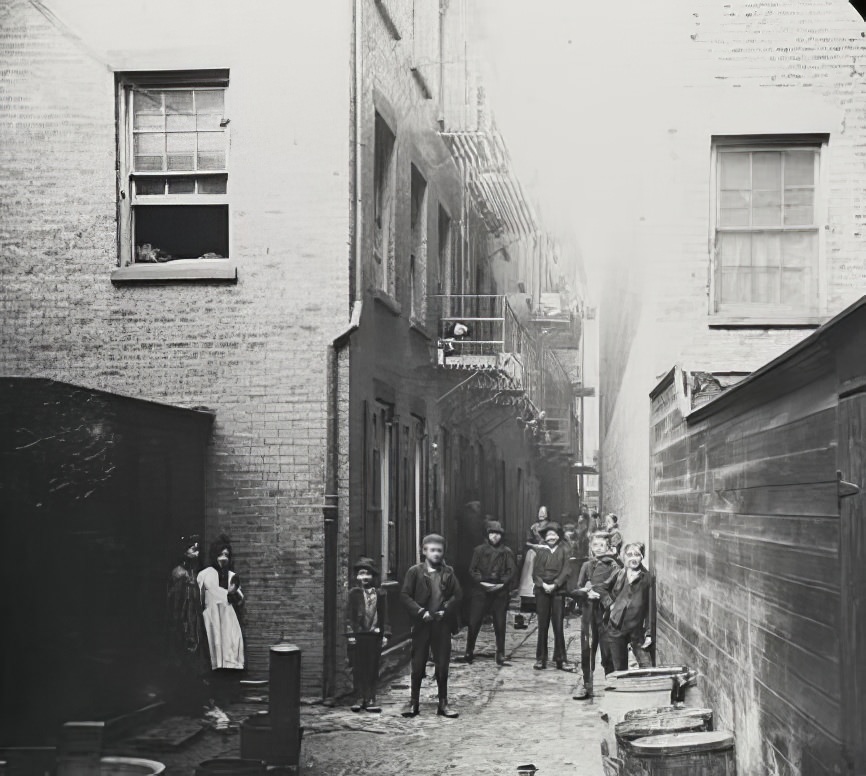 Mullen's Alley, Cherry Hill, 1890s.