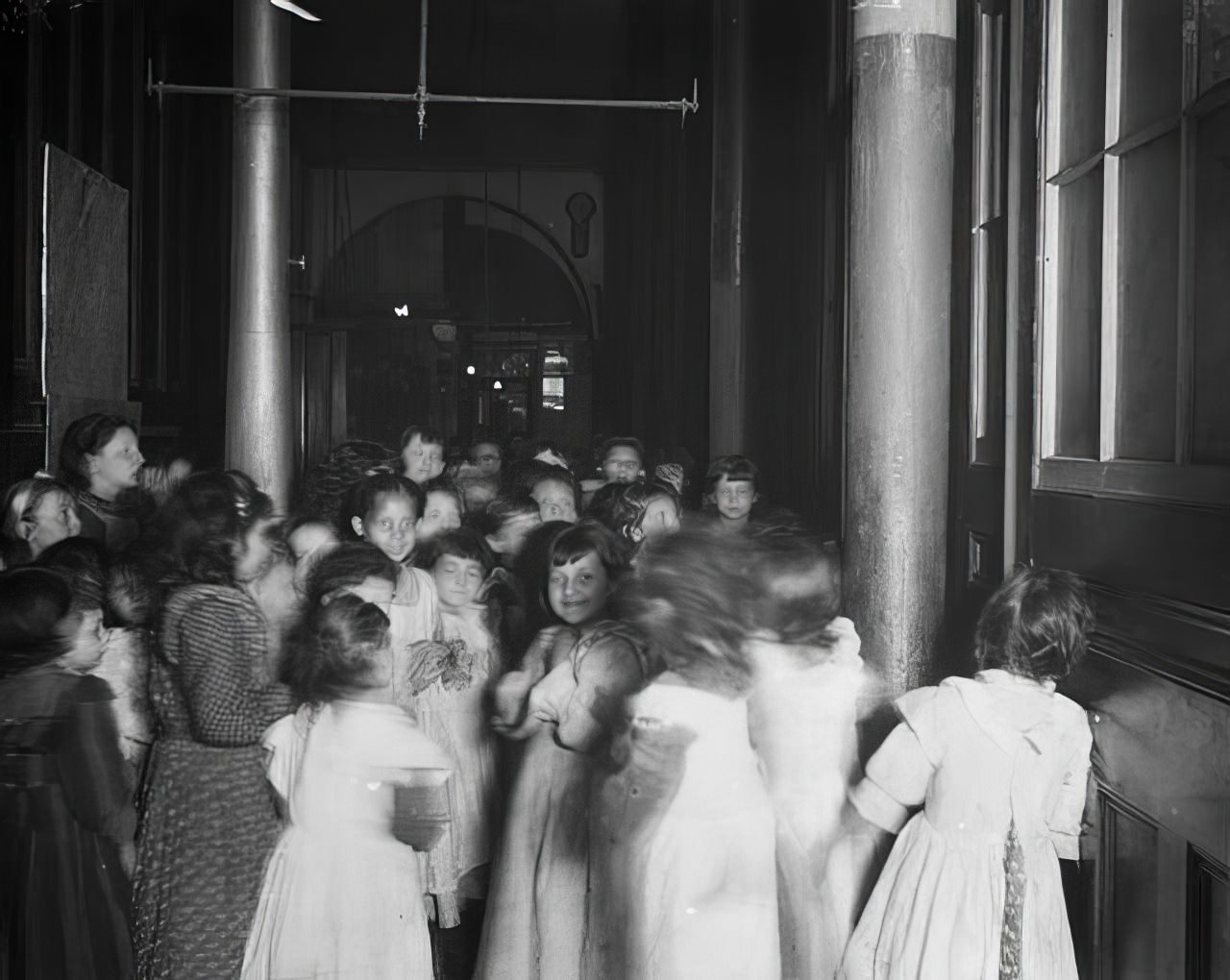 The playground of the Essex Market Public School, 1890s.