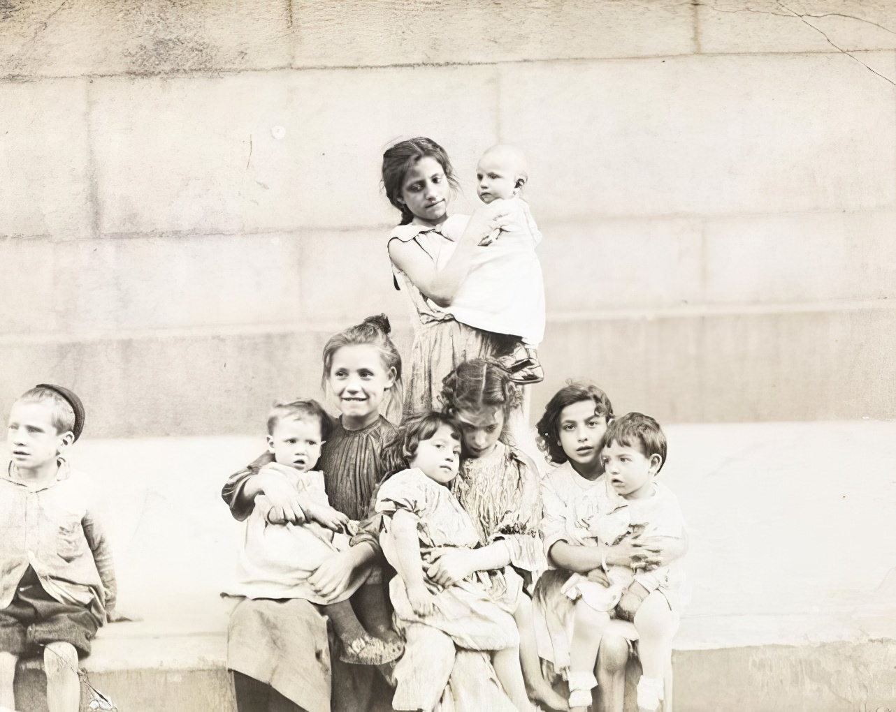 Little Mothers, circa 1895.