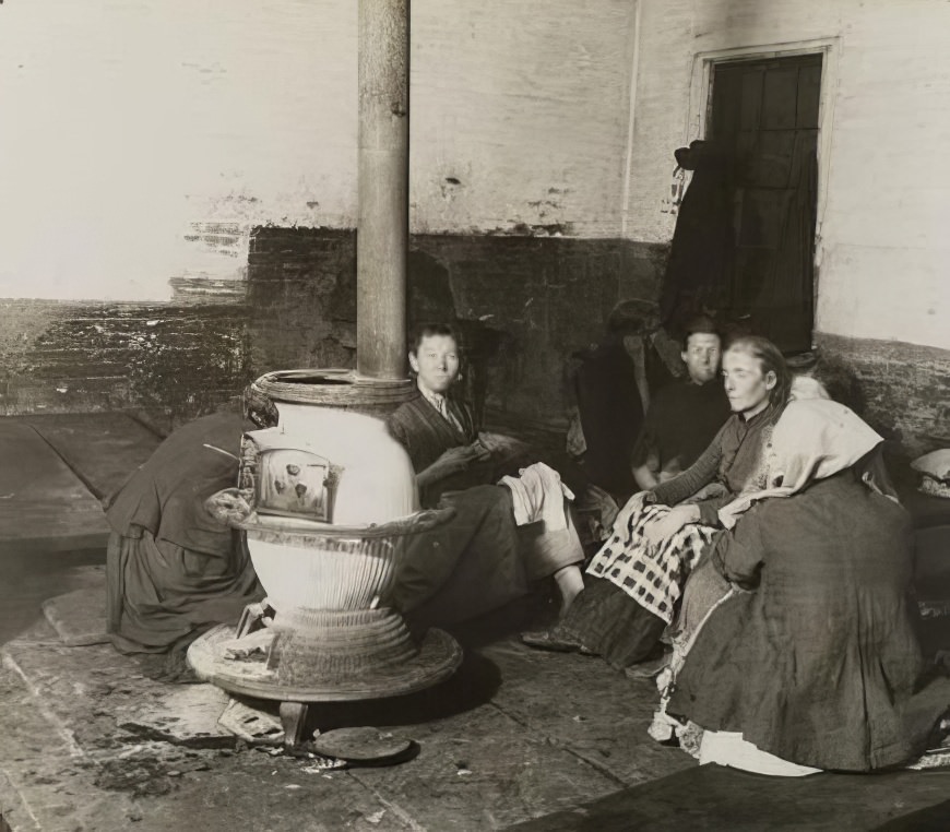 Police Station Lodgers, Elizabeth Street Station, circa 1891.