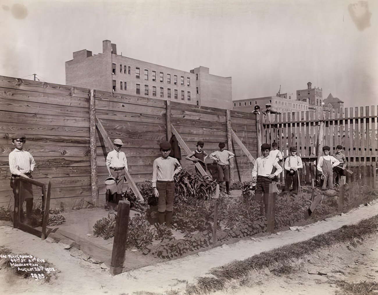 Vacation playground, 66th Street and 1st Avenue, Manhattan, 1902.