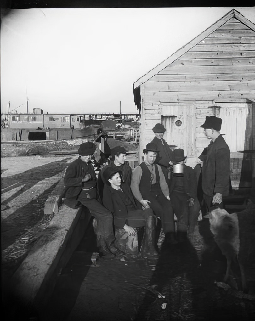 A Growler Gang in Session, circa 1891.