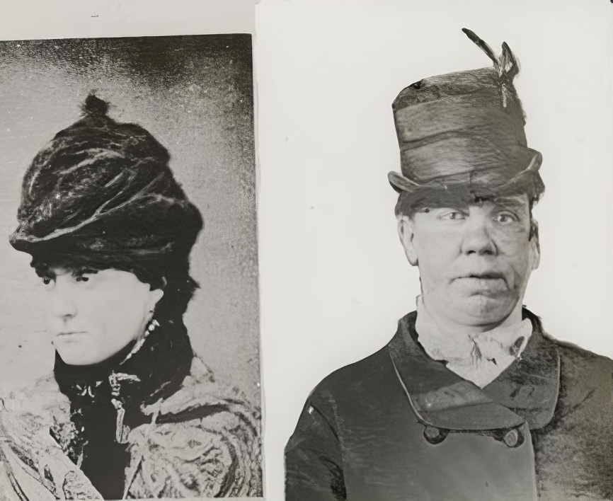 Two Rogues: Ellen Matthews and Mary Bradshaw, circa 1895.