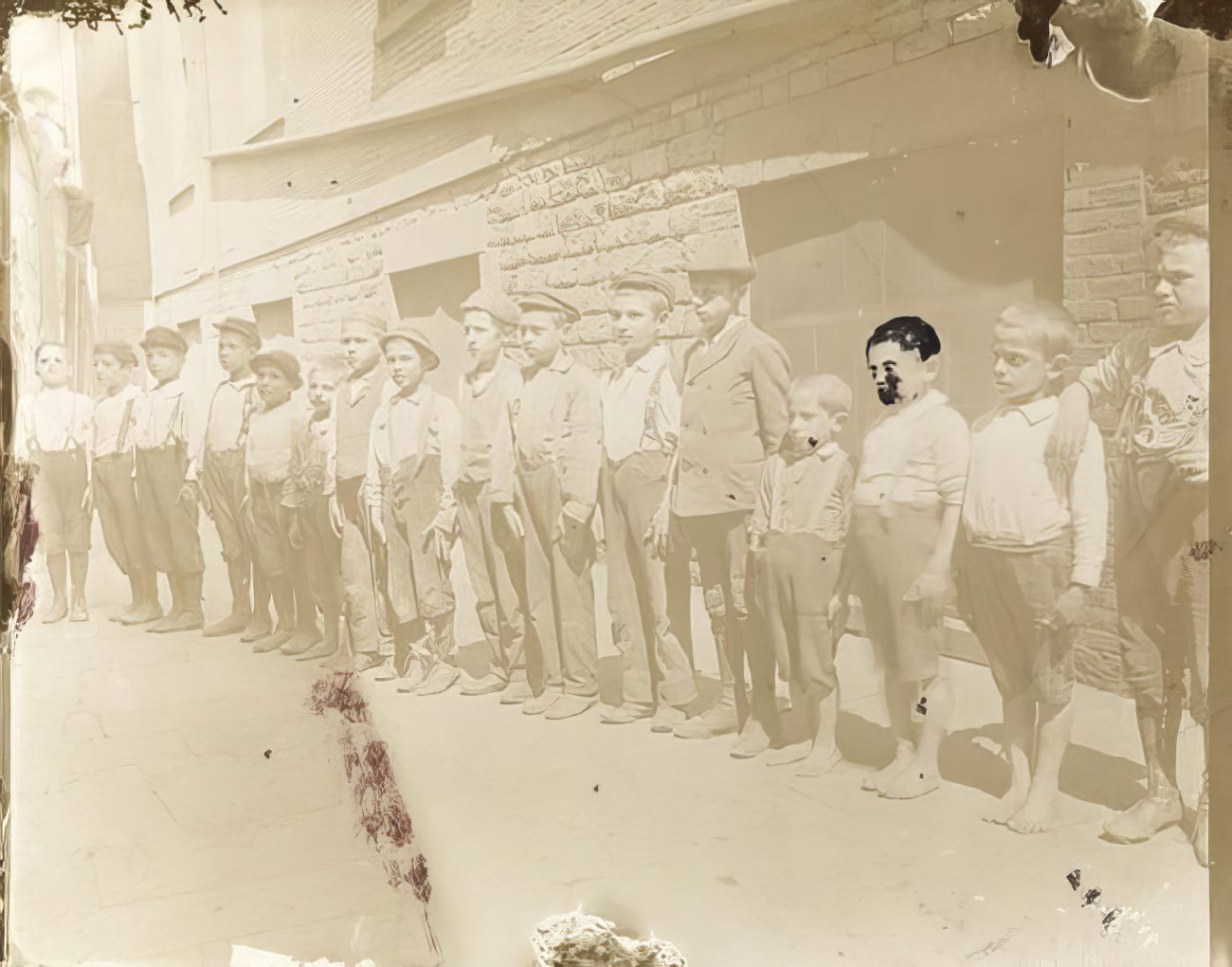 Drilling the Gang, Mulberry Street, circa 1891.