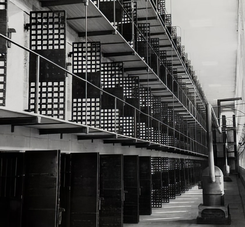 Blackwell's Island Penitentiary interior, circa 1891.