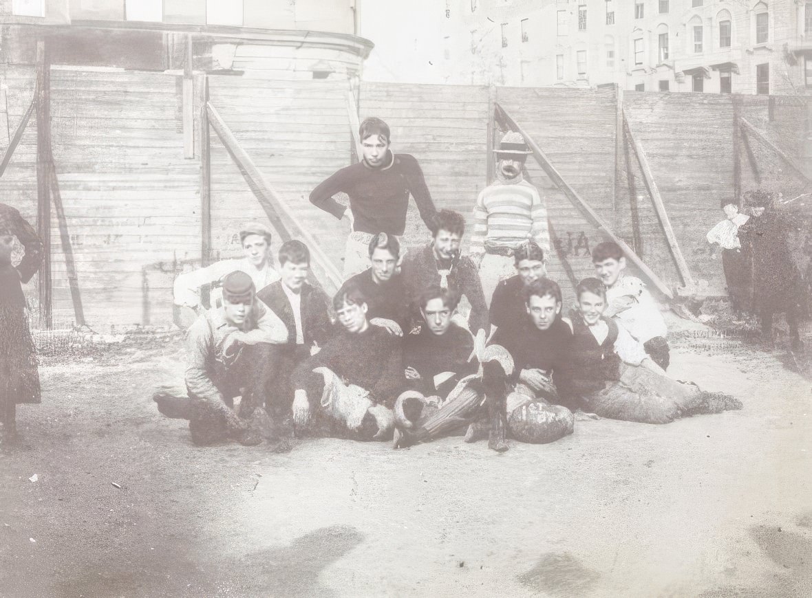 A boy's baseball team, 1890s.