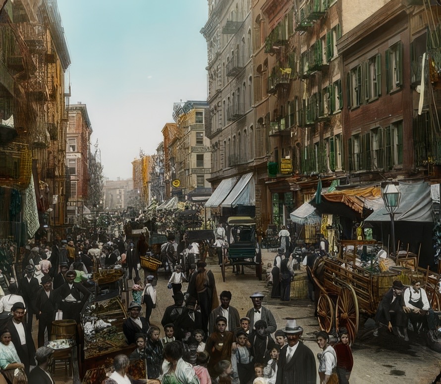 Mulberry Street, 1900.