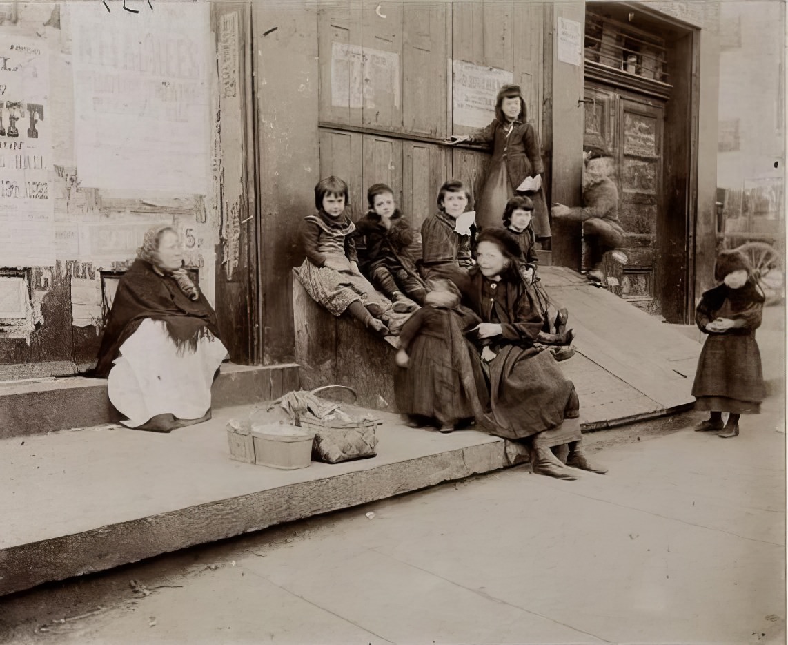 A children's playground, 1890s.