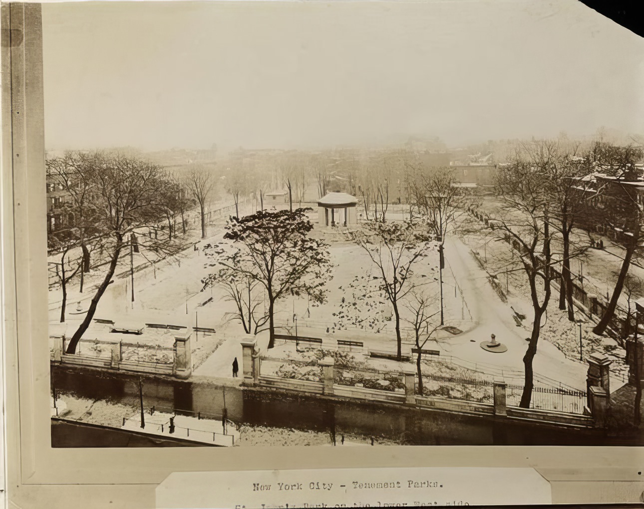 St. John's Park, 1890s. #901 Jefferson Park being laid out in Little Italy, East 112th Street, 1899.