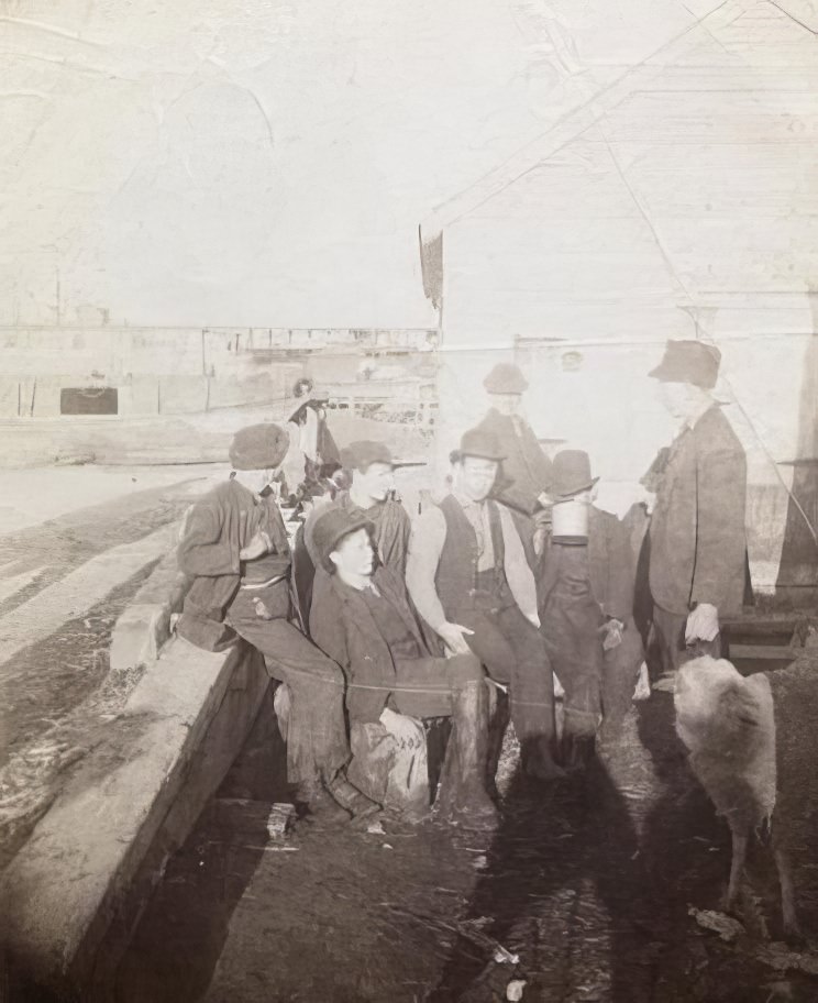 A Growler Gang in session, 1891.