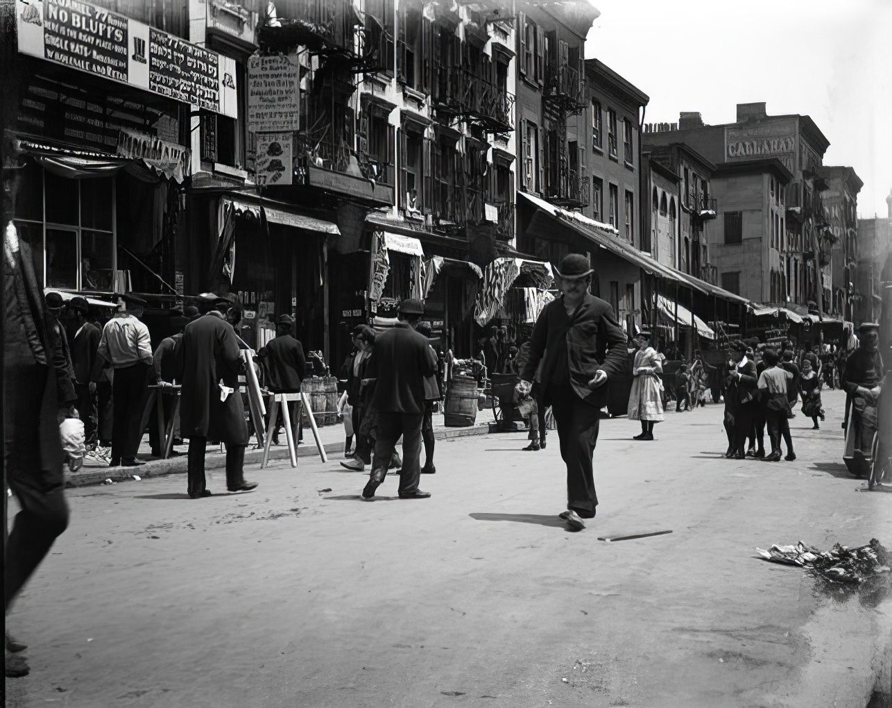 Hester Street: The street, the school children's only playground, 1891.