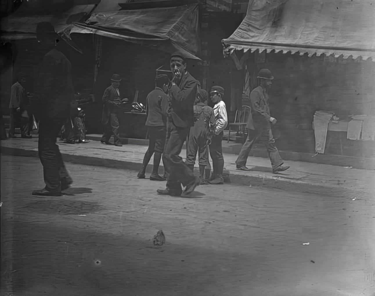 Hester Street: The street, the school children's only playground, 1891.