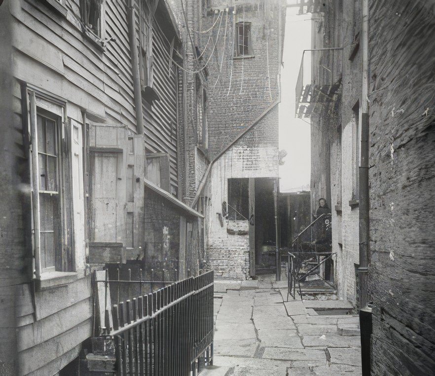 Blindman's Alley, 22 Cherry Street, 1891.