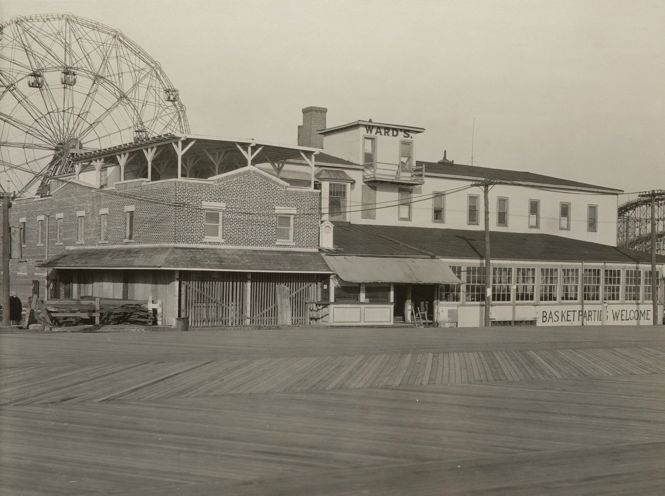 Looking Northeast From Boardwalk, West 12th Street, Showing Present Character of Buildings, 1922