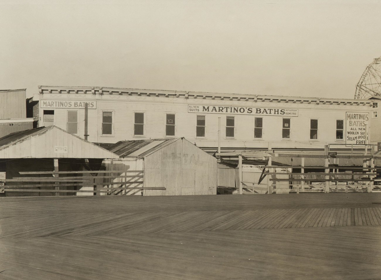 Looking Northeast From Boardwalk, Near West 13th Street, Showing Present Character of Buildings, 1922