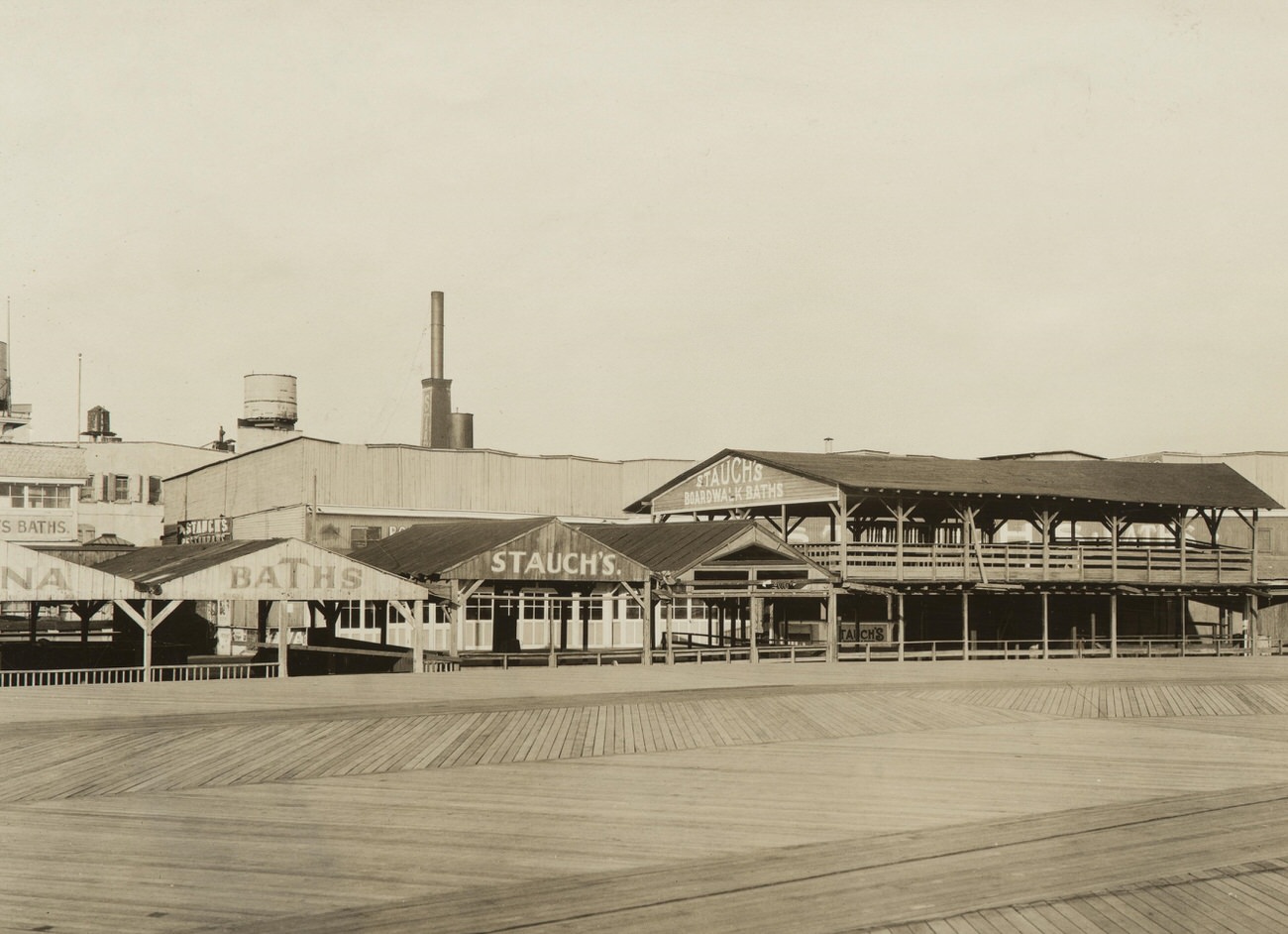 Looking Northeast From Boardwalk, Near West 14th Street, Showing Present Character of Buildings, 1922