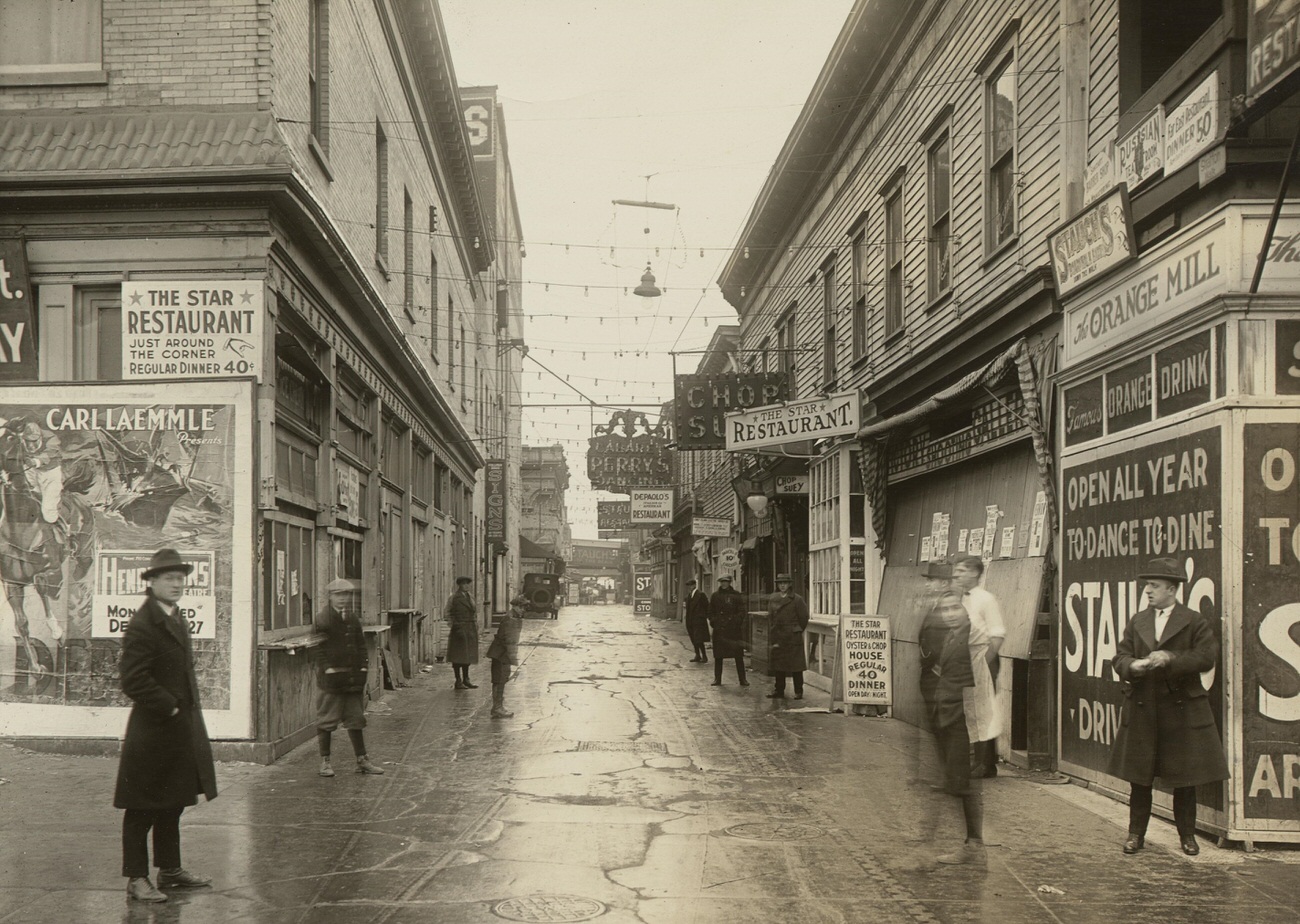 Stratton’s Walk Looking From Surf Avenue to the Boardwalk, 1922