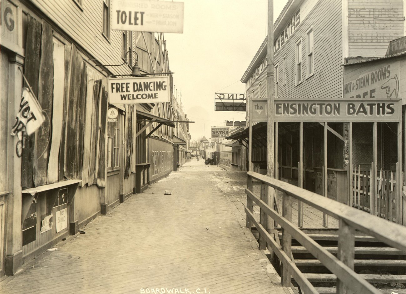 Murray’s Walk Looking From Boardwalk to Surf Avenue, 1922