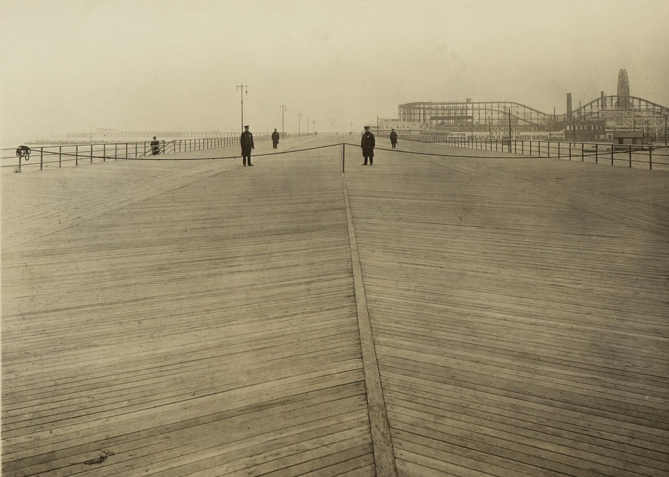 Looking West From West Fifth Street Before Opening, 1922