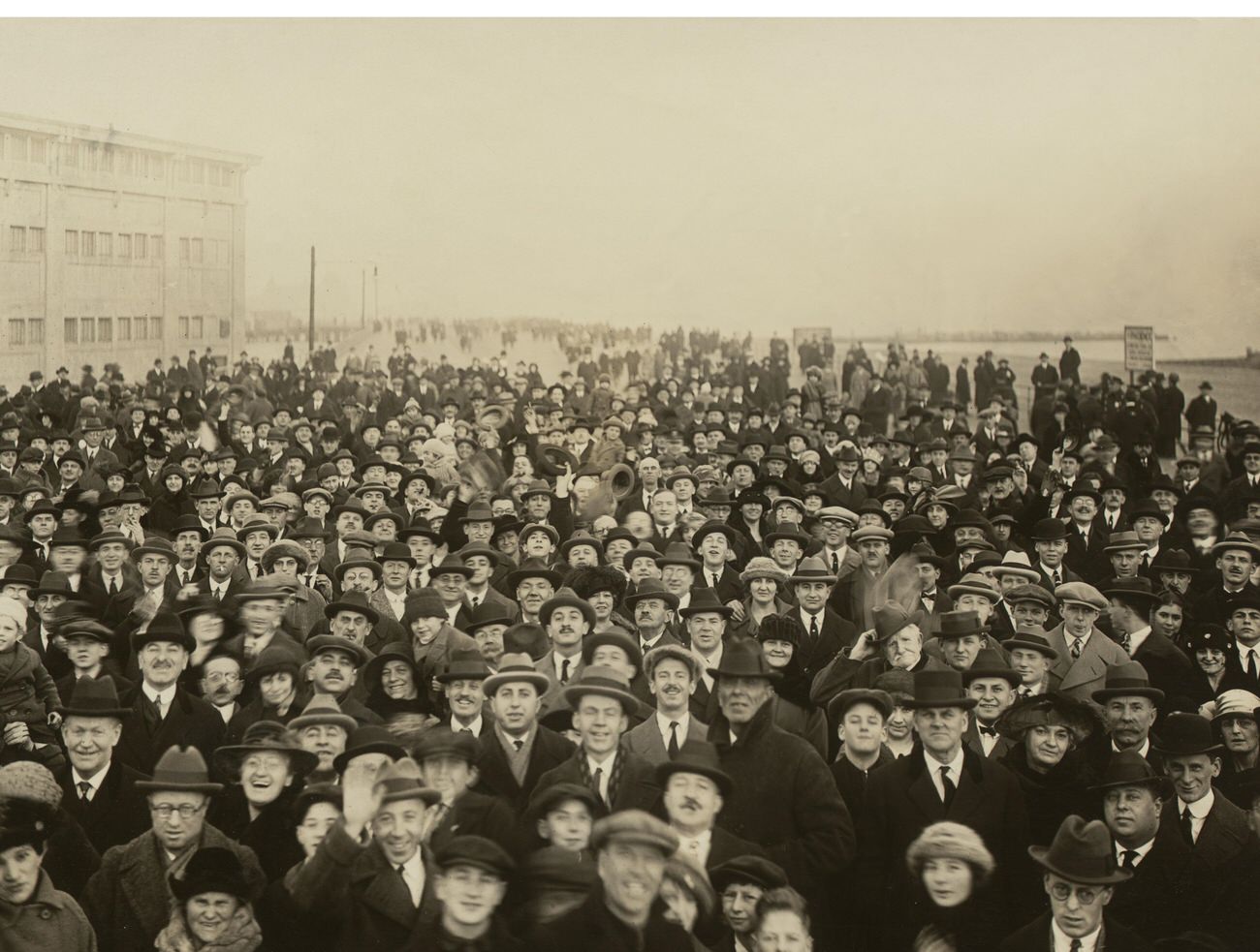 Crowd on Boardwalk Following Opening, Between West Fifth and West 17th Streets, 1922