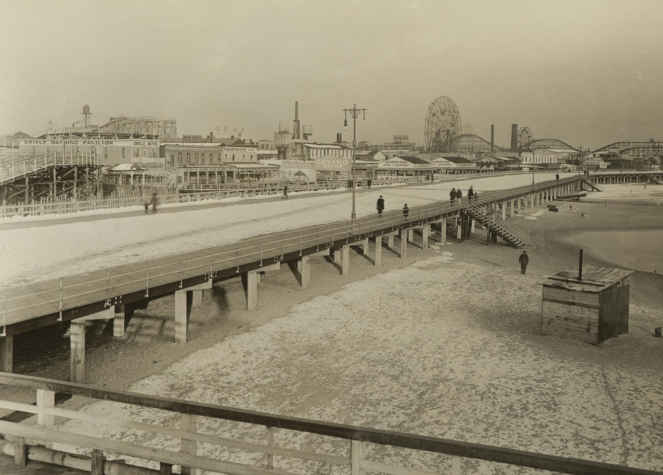 General View Looking East From Steeplechase Pier, West 17th Street, 1923