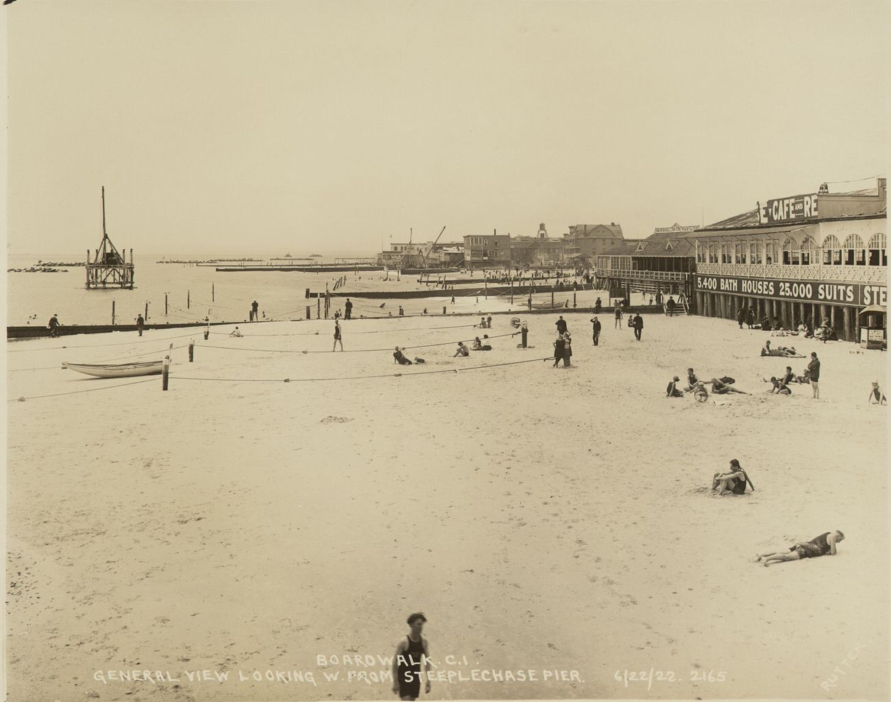 General View Looking West From Steeplechase Pier, 1922