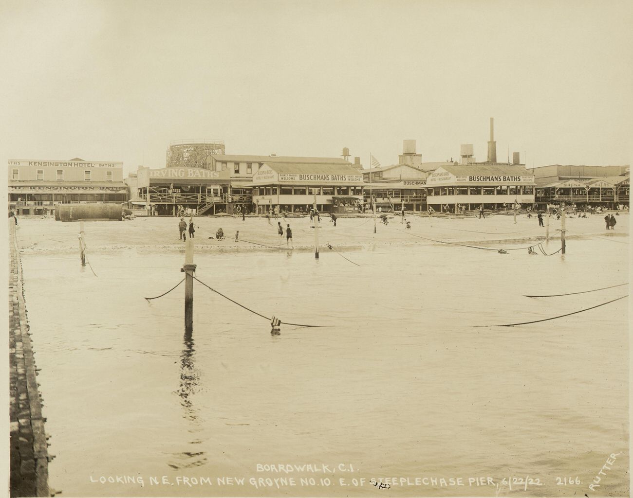 General View Looking North, East of Steeplechase Pier, 1922