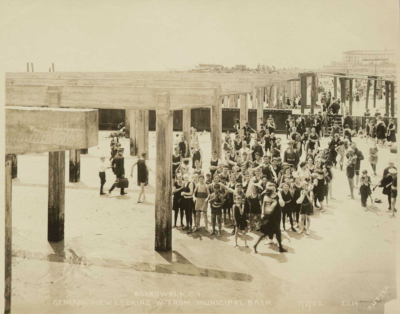 General View Looking West From Municipal Bath, 1922