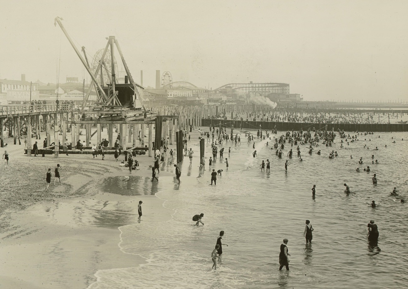 General View Looking East From Steeplechase Pier, 1922