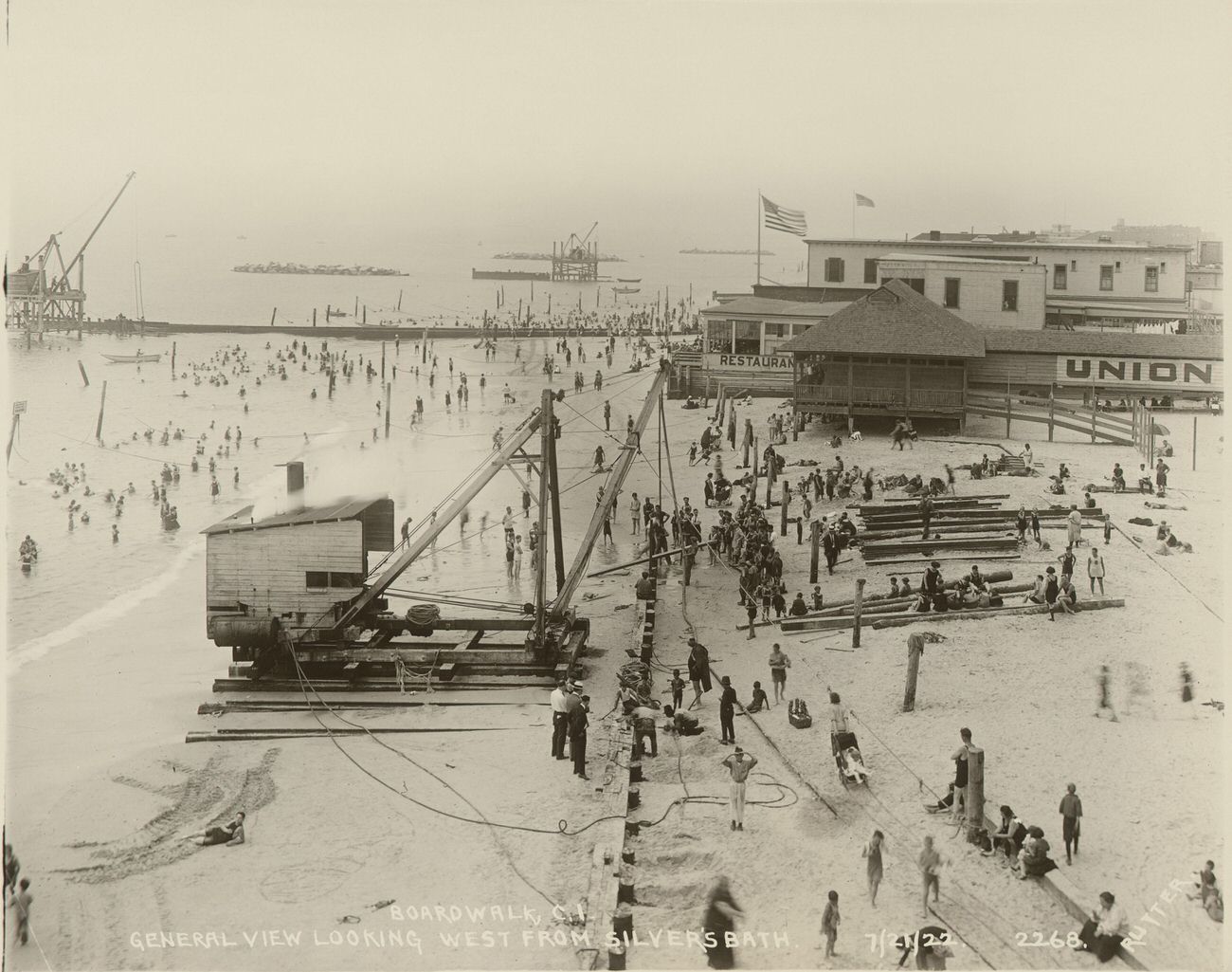 Looking West From Ravenalls Beach, 1922