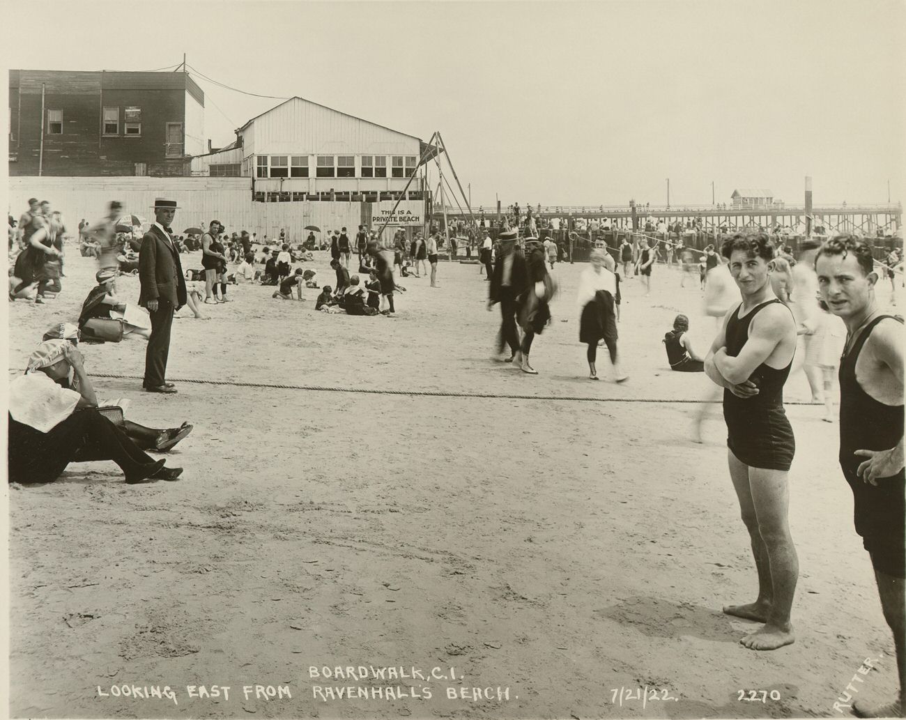 Looking East From Ravenalls Beach, 1922