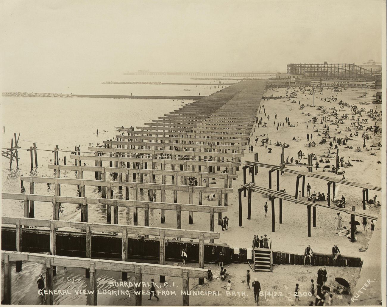 General View Looking West From Municipal Bath, 1922