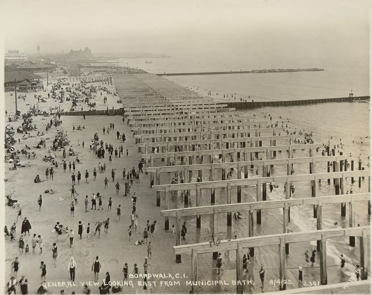 General View Looking East From Municipal Bath, 1922