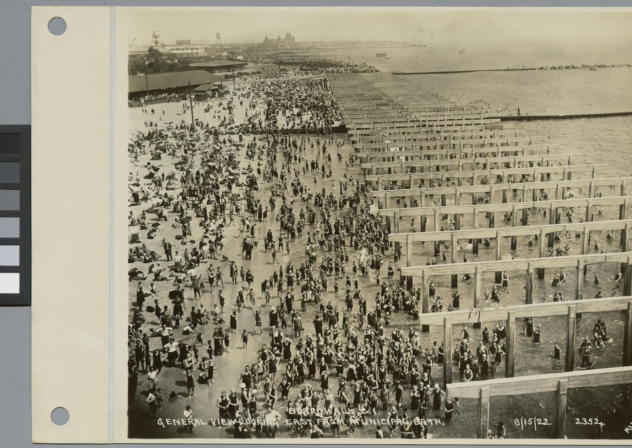 General View Looking East From Municipal Bath, 1922