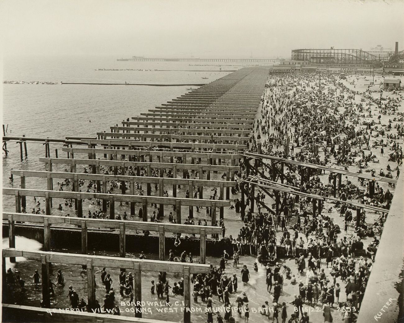 General View Looking West From Municipal Bath, 1922