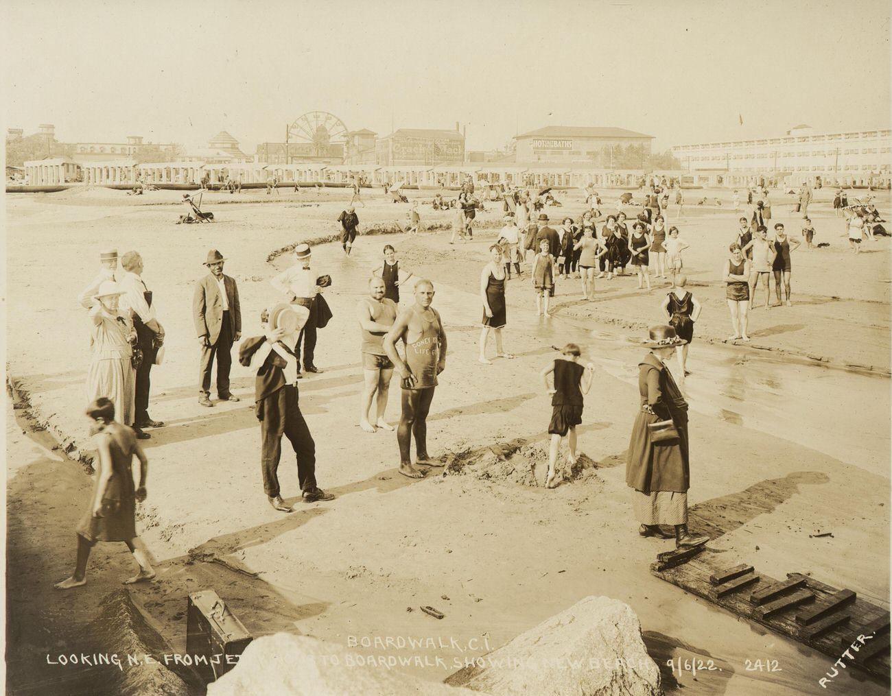 Looking Northeast, Showing New Beach, 1922