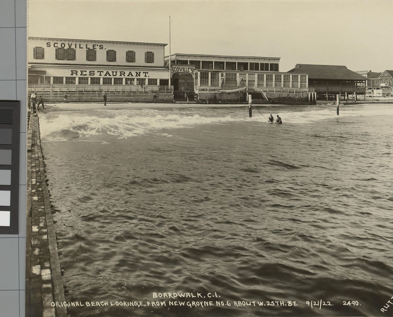 Original Beach Looking East, West 25th Street, 1922