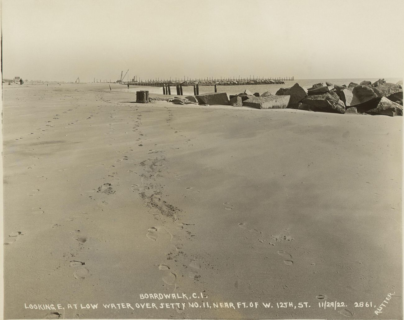 Boardwalk at Coney Island looking East, Near Foot of West 12th Street, 1922