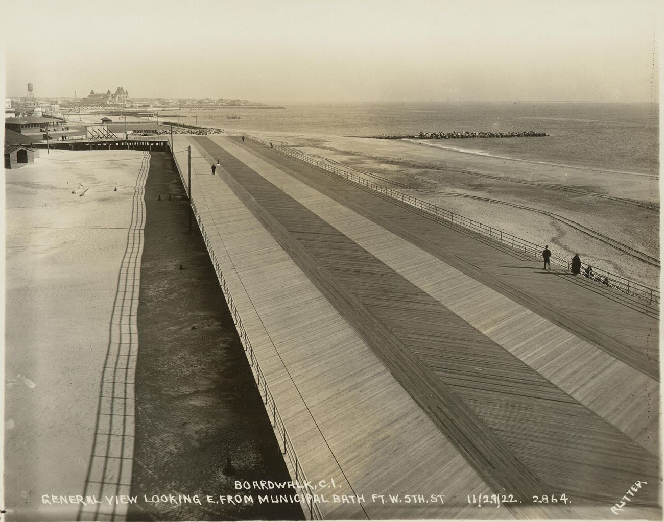 General View Looking East From Municipal Bath, Foot West Fifth Street, 1922