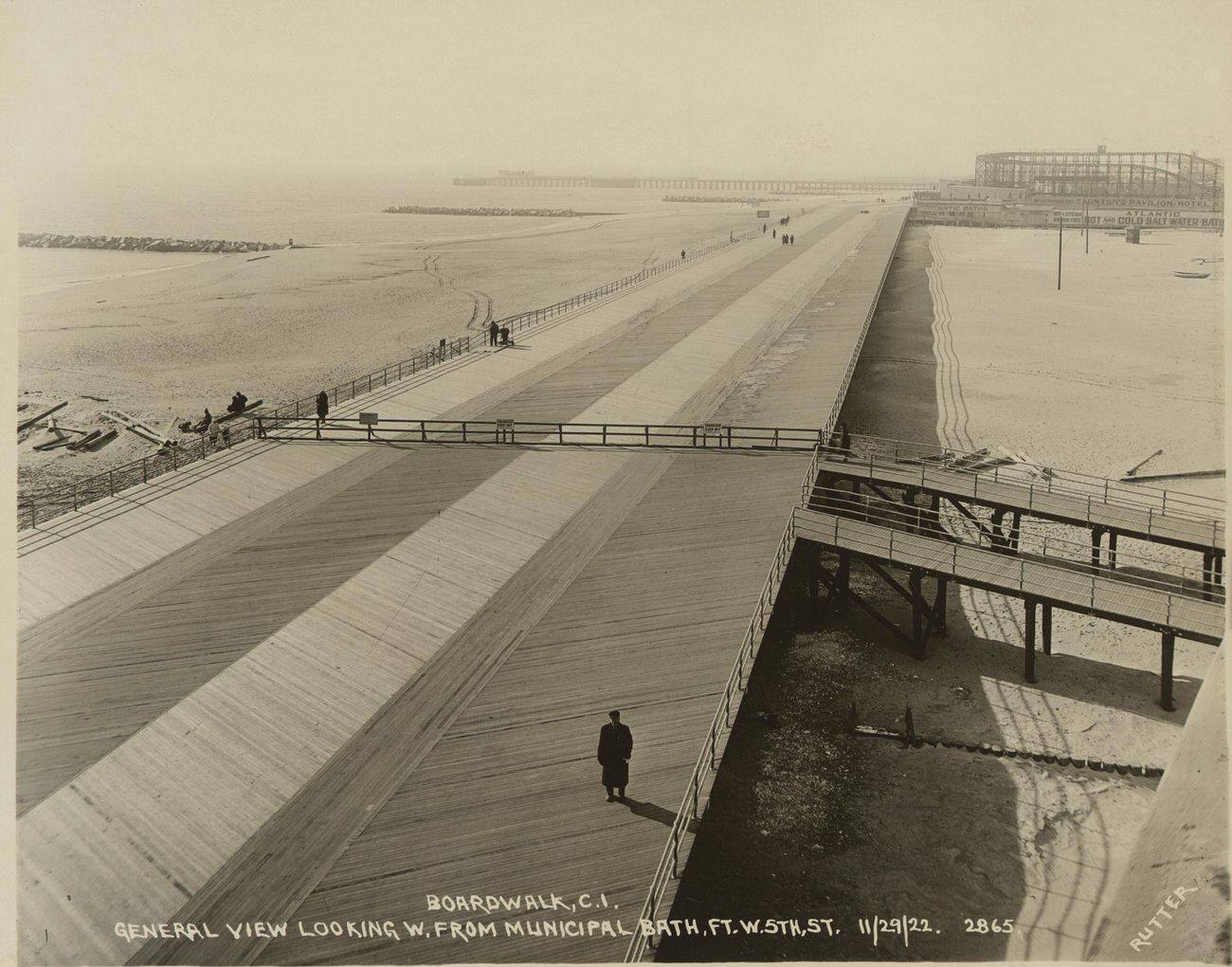 General View Looking West From Municipal Bath, Foot West Fifth Street, 1922