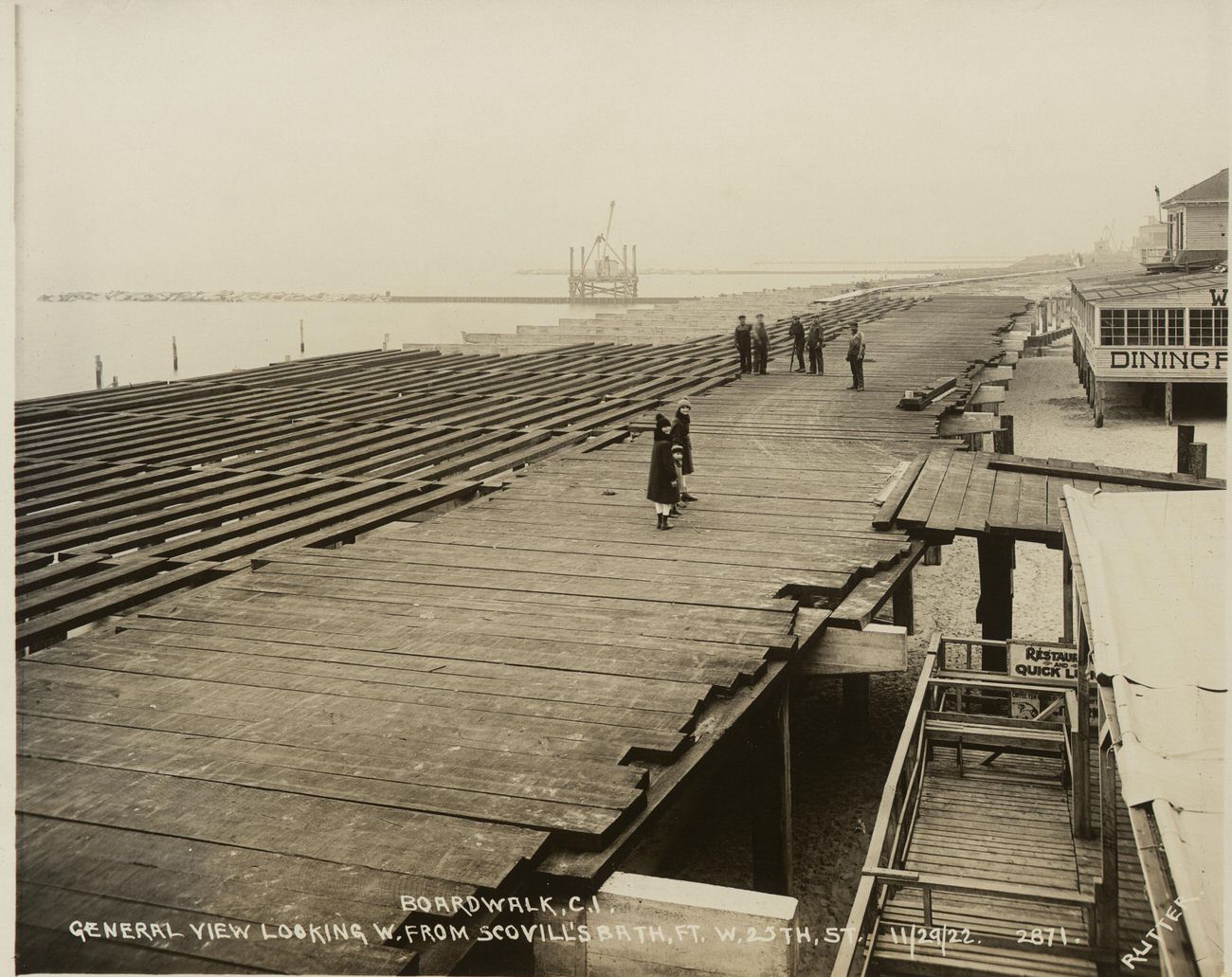 General View Looking West From Scoville’s Bath Foot West 25th Street, 1922