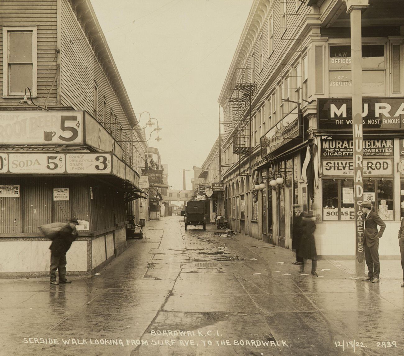 Seaside Walk Looking From Surf Avenue to the Boardwalk, 1922