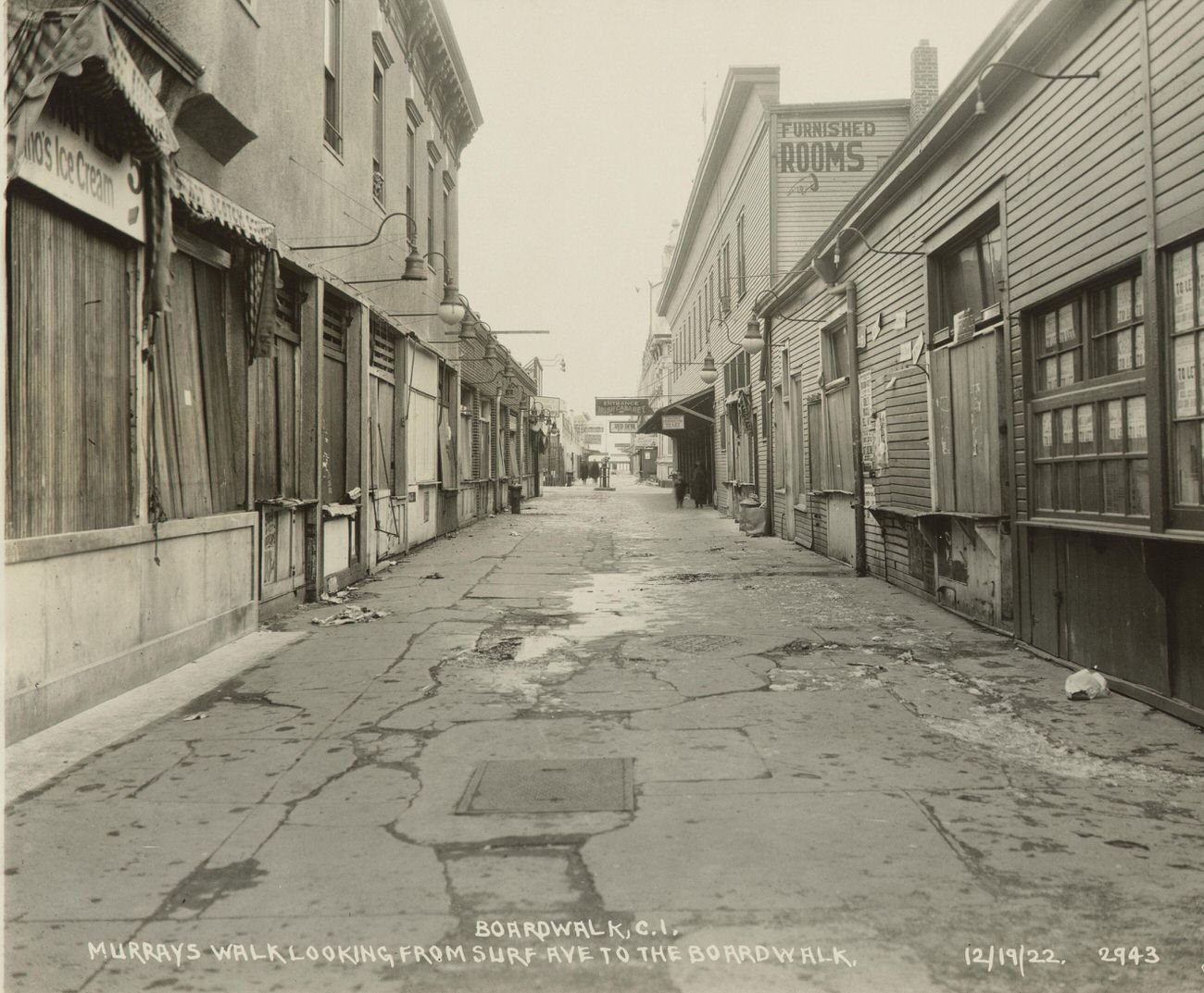 Murray’s Walk Looking From Surf Avenue to the Boardwalk, 1922