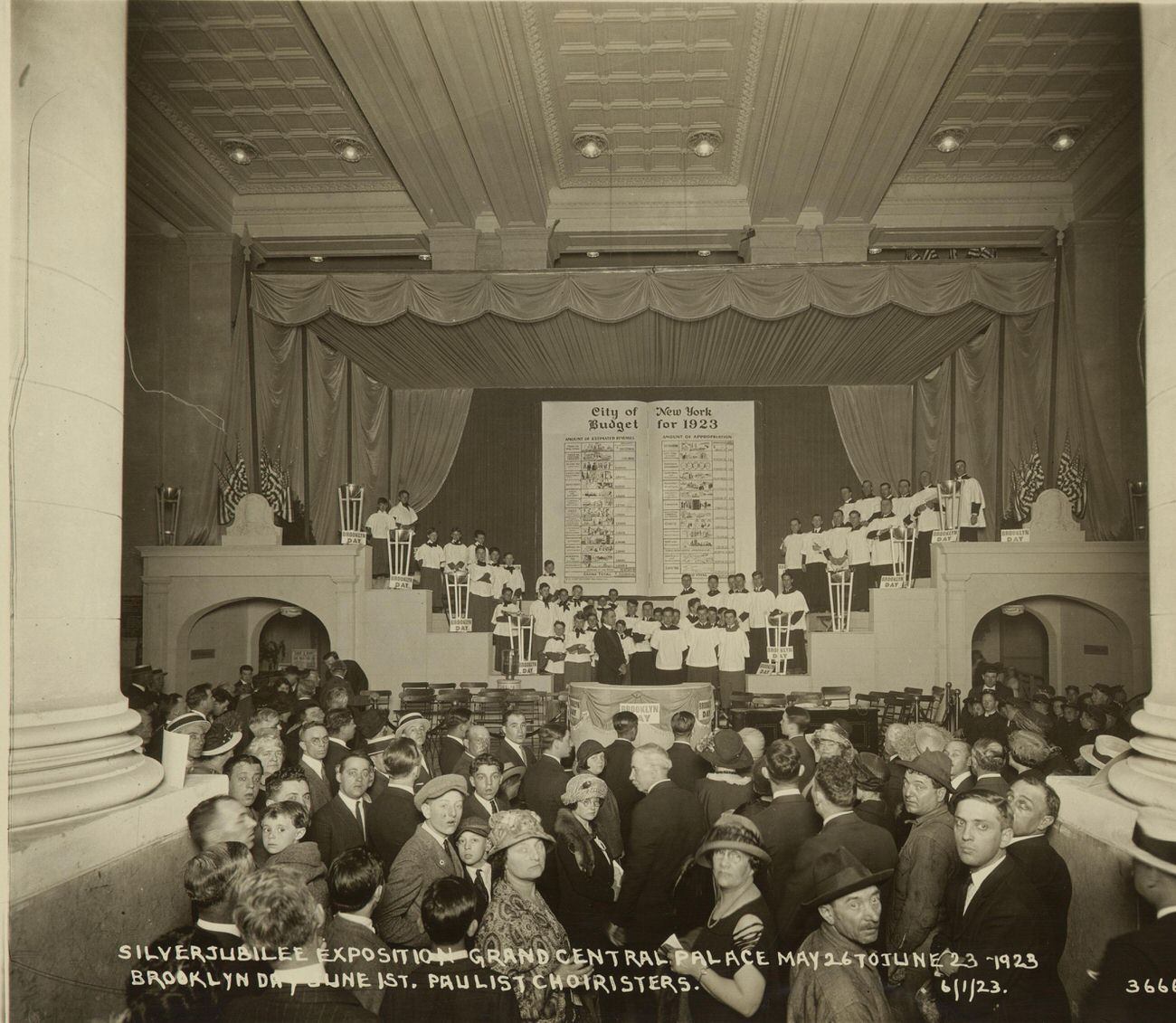 The Silver Jubilee Exposition, Grand Central Palace, Paulist Choristers, 1923